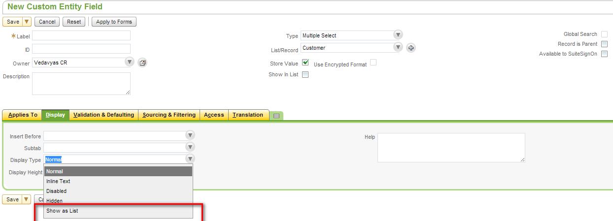 Attaching the Multi-select values selected in a record as list